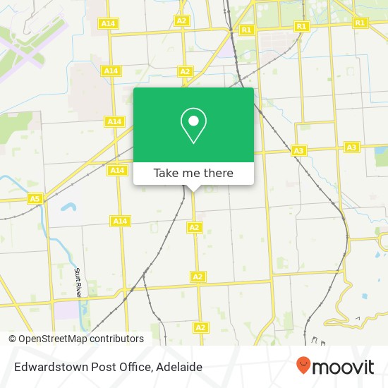 Mapa Edwardstown Post Office