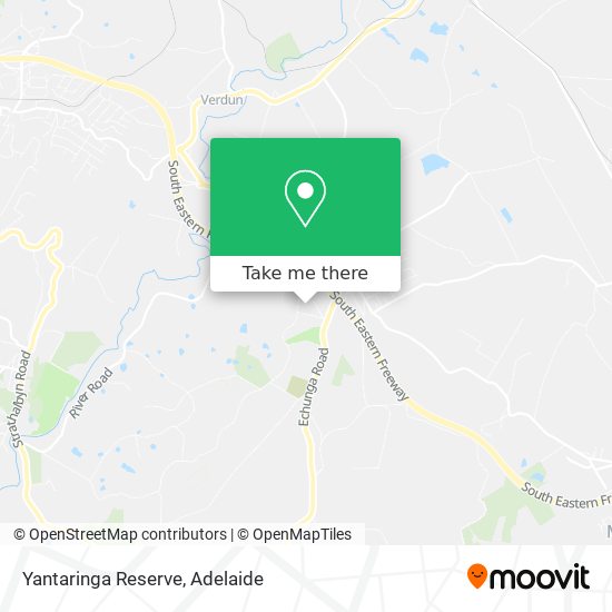Yantaringa Reserve map