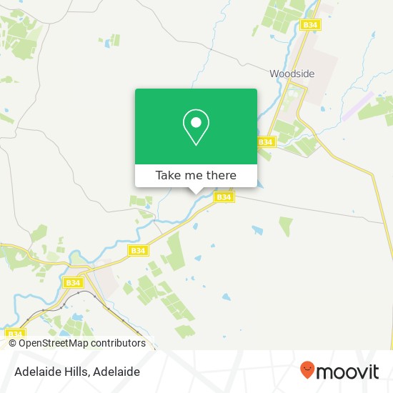 Mapa Adelaide Hills