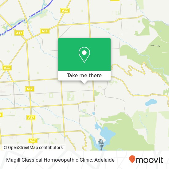 Magill Classical Homoeopathic Clinic map