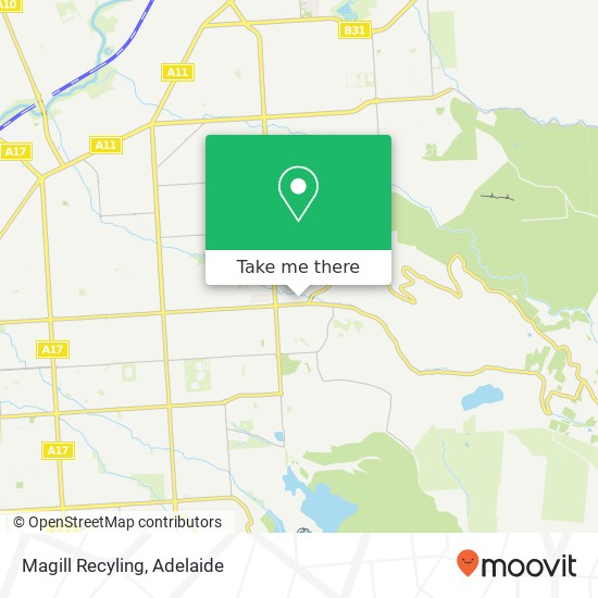 Magill Recyling map