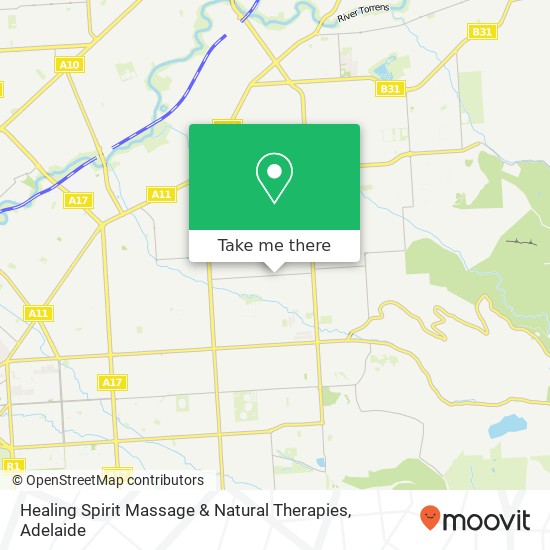 Healing Spirit Massage & Natural Therapies map