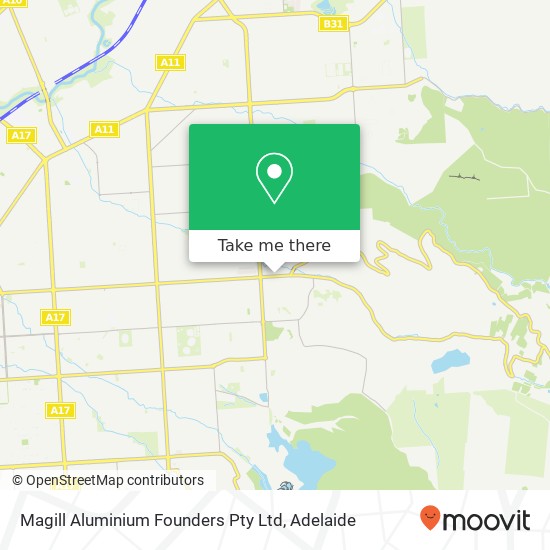 Mapa Magill Aluminium Founders Pty Ltd