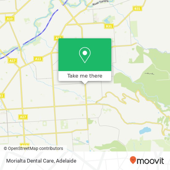 Mapa Morialta Dental Care