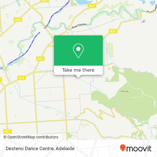 Desteno Dance Centre map