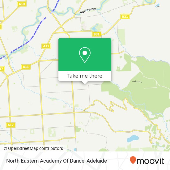 North Eastern Academy Of Dance map