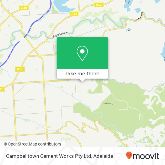 Campbelltown Cement Works Pty Ltd map