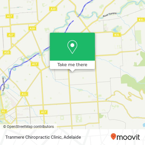 Tranmere Chiropractic Clinic map
