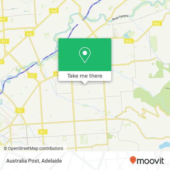 Australia Post map