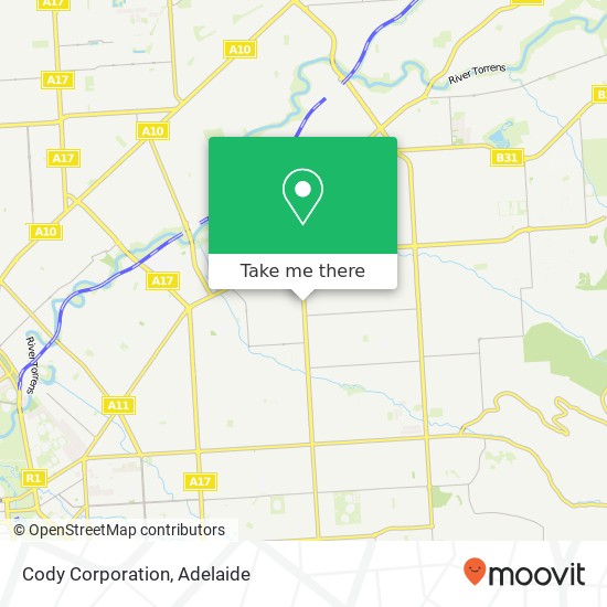 Cody Corporation map