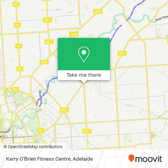 Mapa Kerry O'Brien Fitness Centre