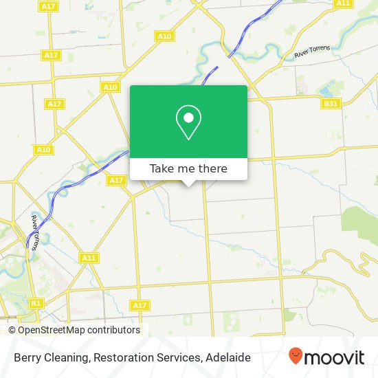 Berry Cleaning, Restoration Services map