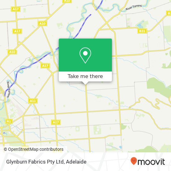 Mapa Glynburn Fabrics Pty Ltd