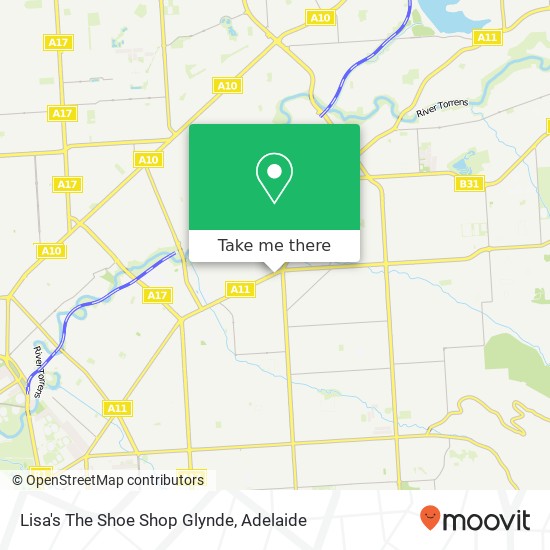 Lisa's The Shoe Shop Glynde map