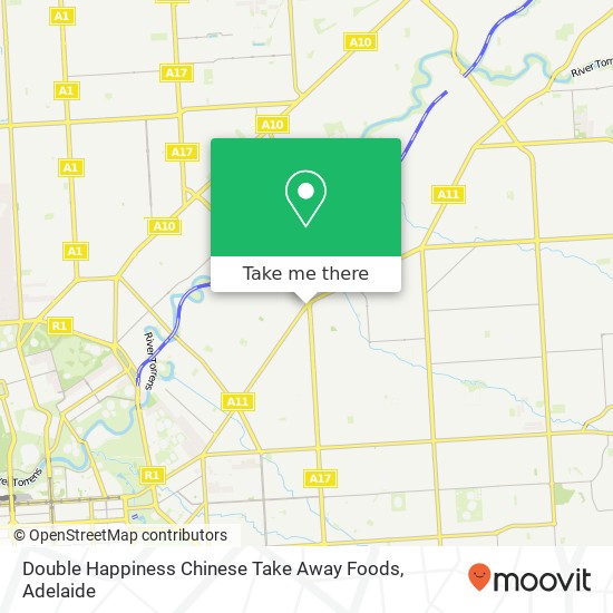 Mapa Double Happiness Chinese Take Away Foods