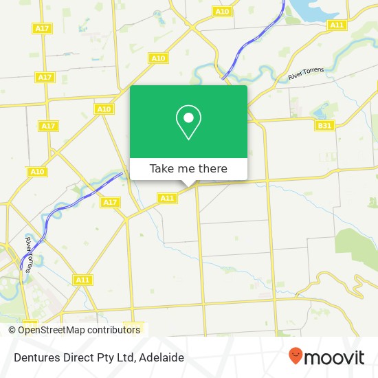 Dentures Direct Pty Ltd map