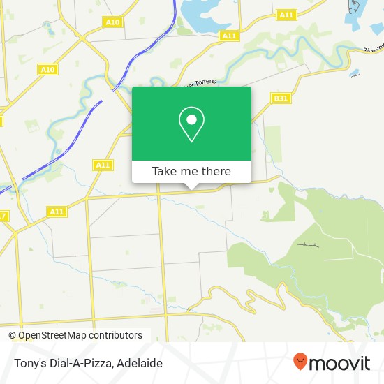 Mapa Tony's Dial-A-Pizza