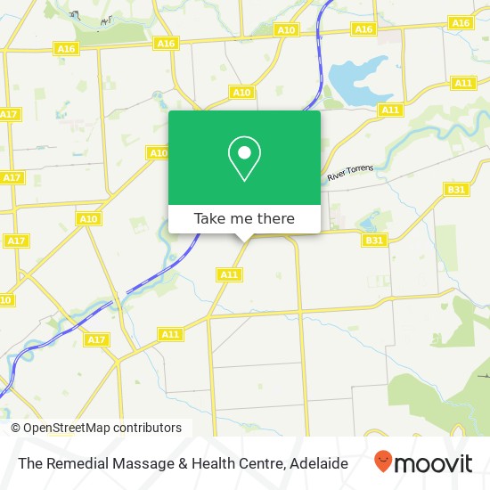 Mapa The Remedial Massage & Health Centre