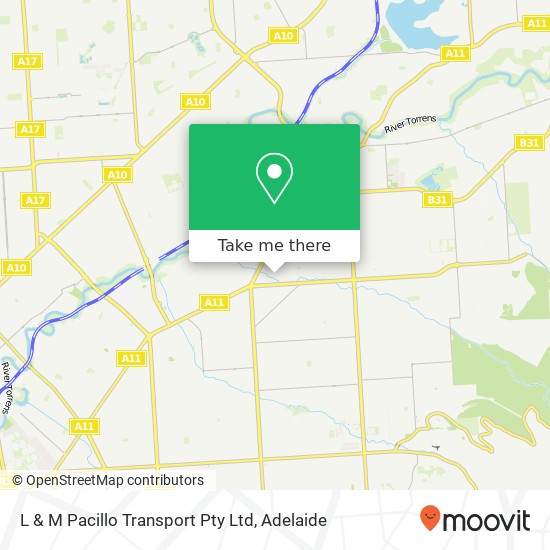 L & M Pacillo Transport Pty Ltd map