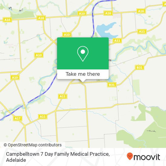 Campbelltown 7 Day Family Medical Practice map