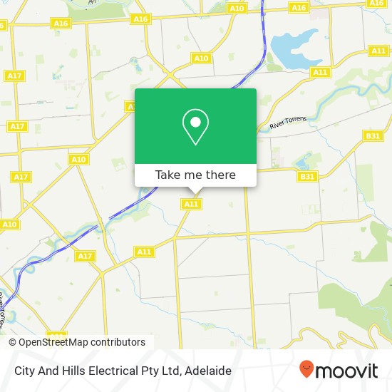 City And Hills Electrical Pty Ltd map