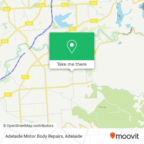 Adelaide Motor Body Repairs map