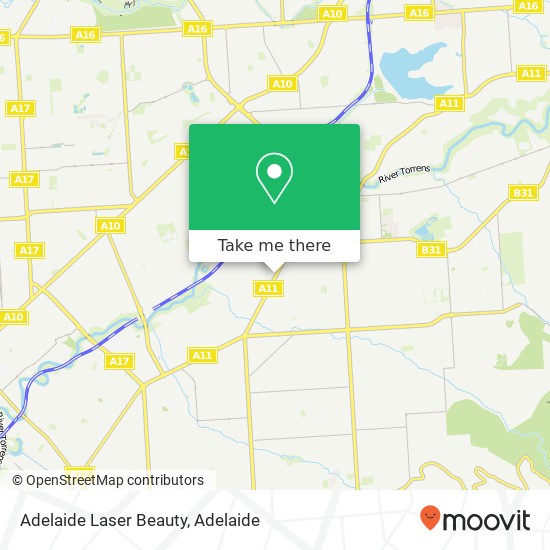 Adelaide Laser Beauty map