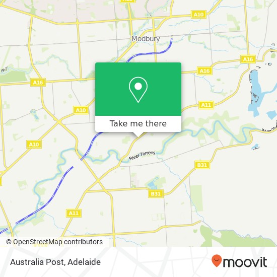 Australia Post map