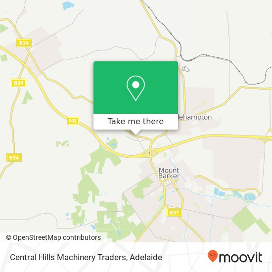 Mapa Central Hills Machinery Traders