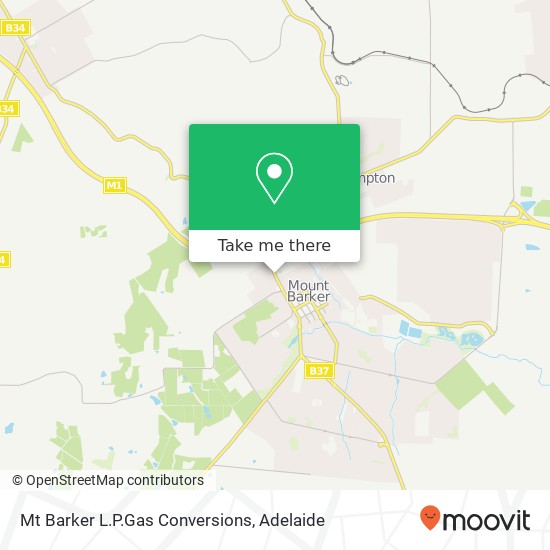 Mt Barker L.P.Gas Conversions map