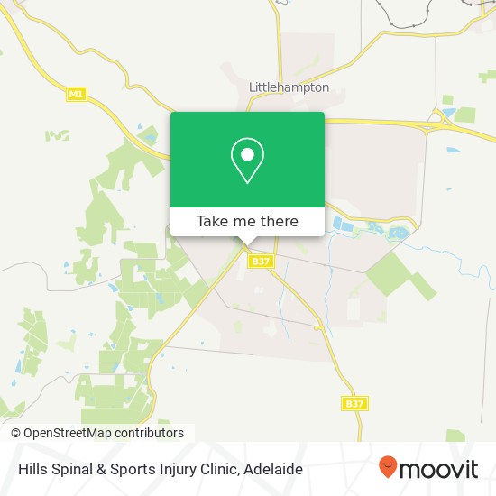 Hills Spinal & Sports Injury Clinic map