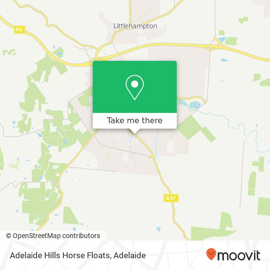 Adelaide Hills Horse Floats map