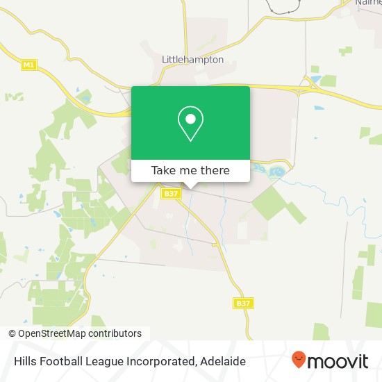 Hills Football League Incorporated map