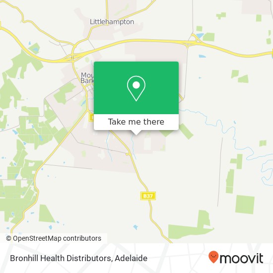 Mapa Bronhill Health Distributors