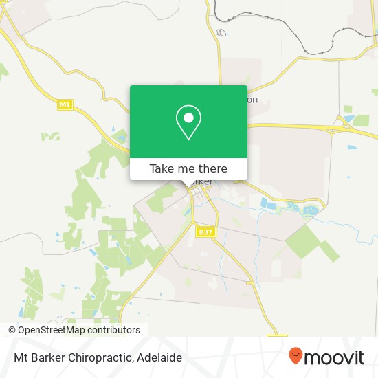 Mt Barker Chiropractic map