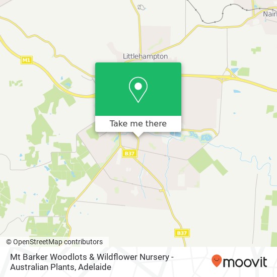 Mapa Mt Barker Woodlots & Wildflower Nursery - Australian Plants