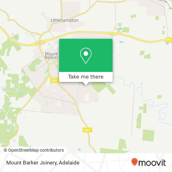 Mount Barker Joinery map