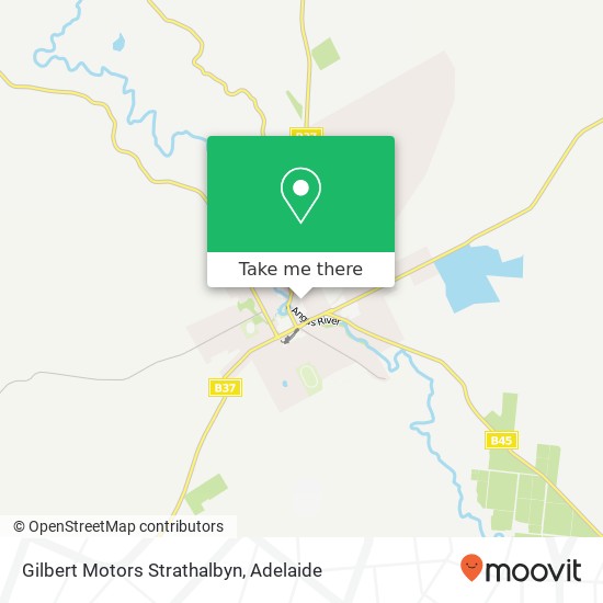 Mapa Gilbert Motors Strathalbyn