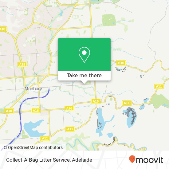 Collect-A-Bag Litter Service map