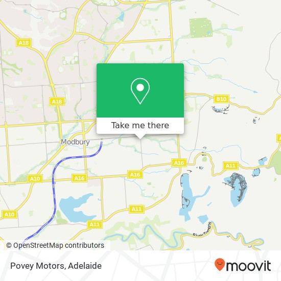 Mapa Povey Motors