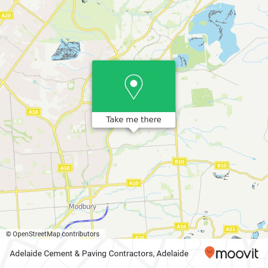 Mapa Adelaide Cement & Paving Contractors