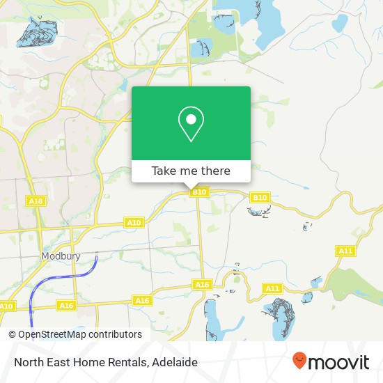 Mapa North East Home Rentals