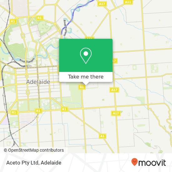 Aceto Pty Ltd map