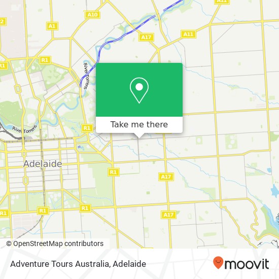 Adventure Tours Australia map