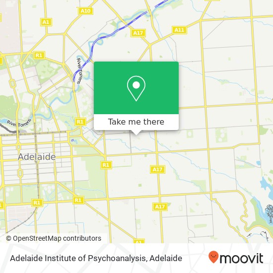 Adelaide Institute of Psychoanalysis map