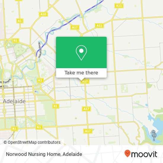 Mapa Norwood Nursing Home