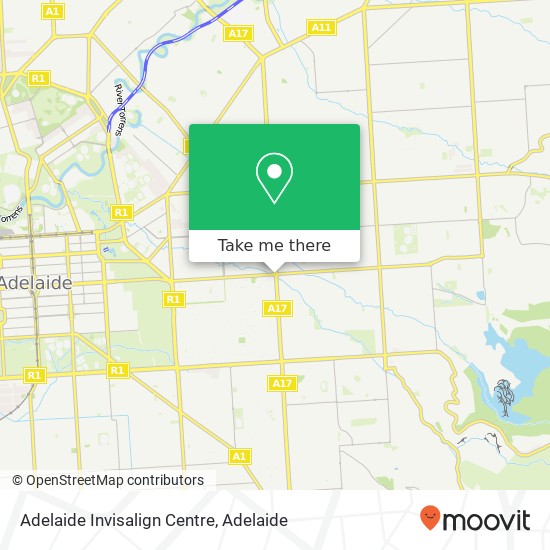 Adelaide Invisalign Centre map