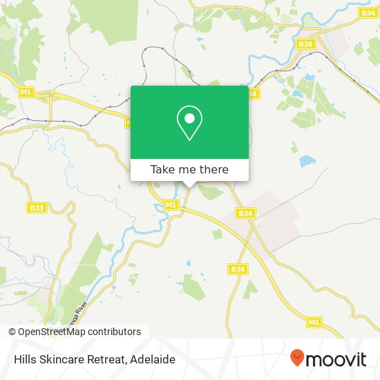 Hills Skincare Retreat map