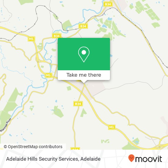 Mapa Adelaide Hills Security Services