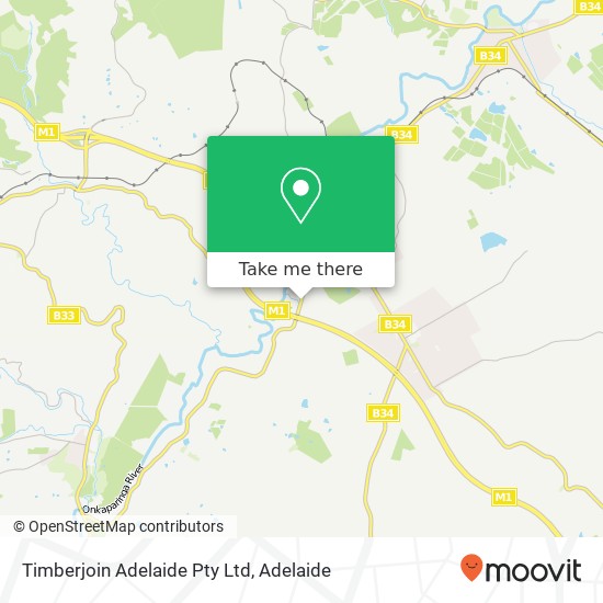 Mapa Timberjoin Adelaide Pty Ltd